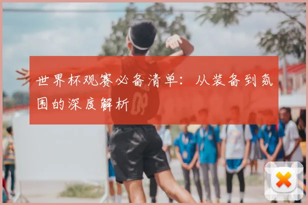 世界杯观赛必备清单：从装备到氛围的深度解析